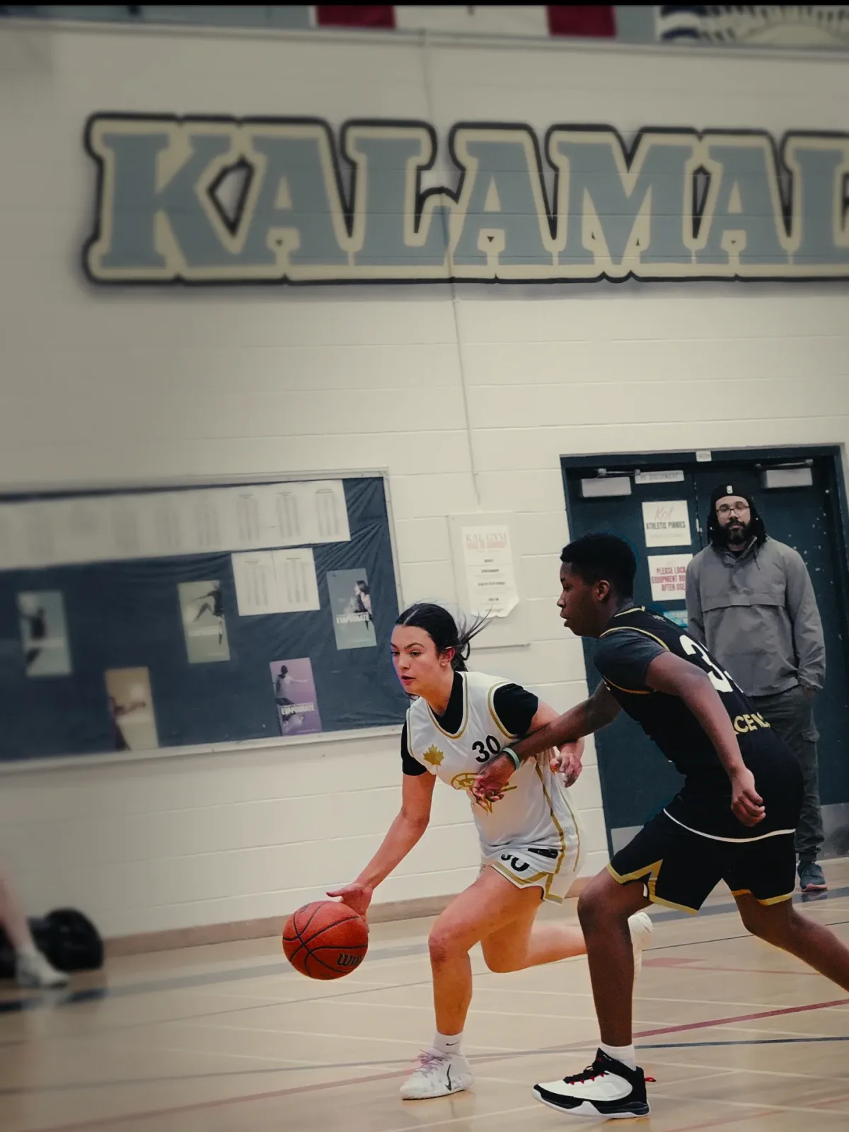 Olta attacks the rim