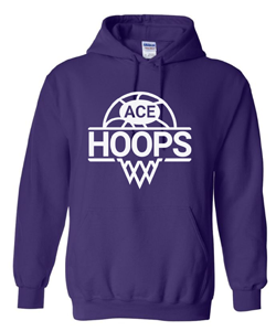 ACE Hoops Hoodie (Purple) Adult Size Only